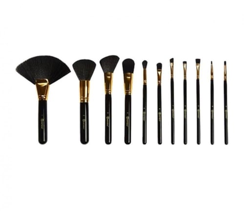 مجموعة فرش من بي اتش اسود منقط -12 فرشاة