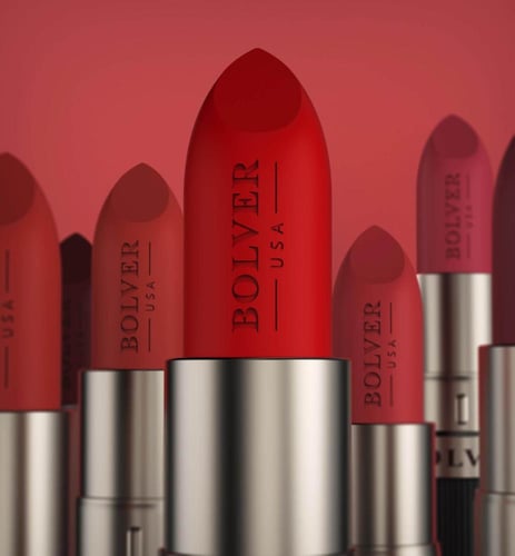 بولفير, احمر, شفاه, مطفي, مات,