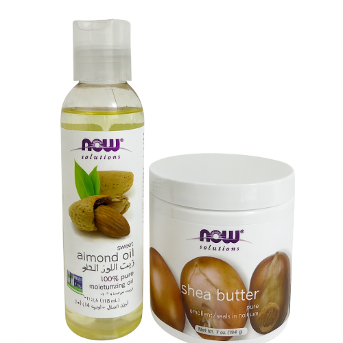 مجموعة الترطيب زيت اللوز-زبدة الشياء-العضوية