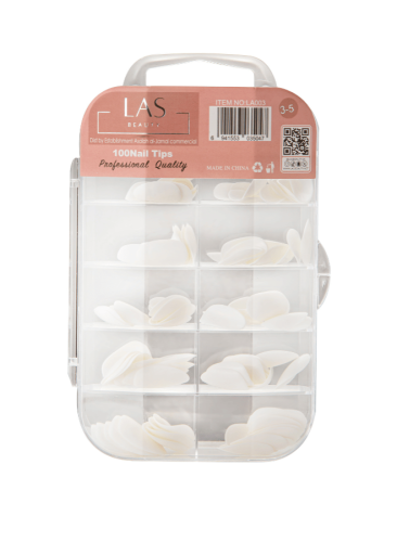 اظافر تركيب طقم 100 حبه من لاس بيوتي