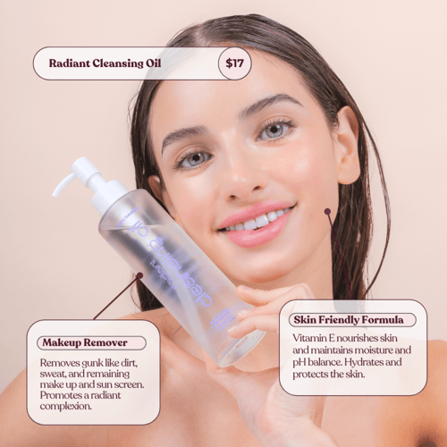 زيت التنظيف المشع للبشرة كارا بيوتي