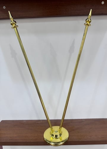 سارية علم مكتبى مزدوجة