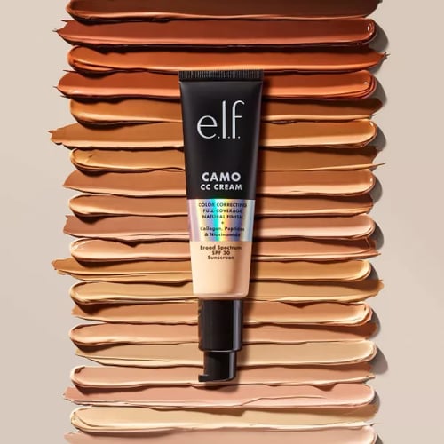 ايلف. كريم كامو سي سي | كريم أساس بتغطية كاملة لتص...