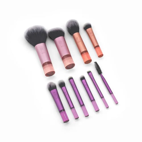 طقم فرشاة مكياج للسفر 10 قطع من ريل تكنيك