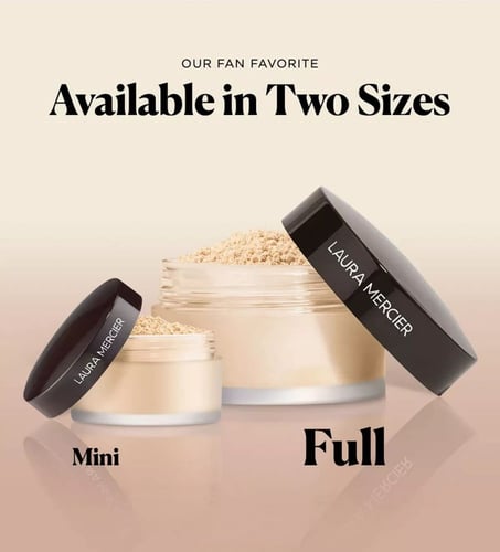 لورا مارسيه بودرة تثبيت سائبة نصف شفافة للوجه ميني...