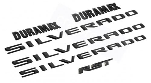 علامات سيلفرادو RST اصلية بلاك اديشن