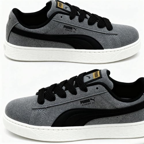 PUMA SUEDE XL GRAY-BLACK