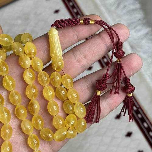 سبحة كهرمان طبيعي K001