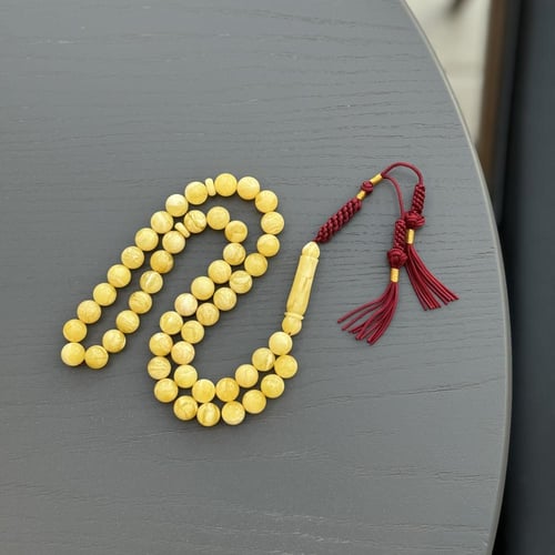 سبحة كهرمان طبيعي