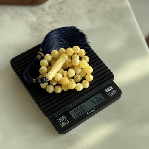 سبحة كهرمان اصفر