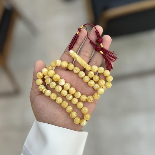 سبحة كهرمان طبيعي