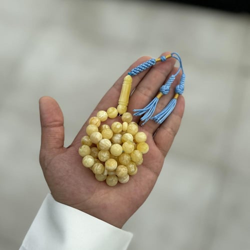 سبحة كهرمان طبيعي