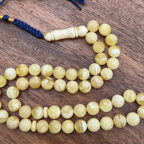 سبحة كهرمان طبيعي