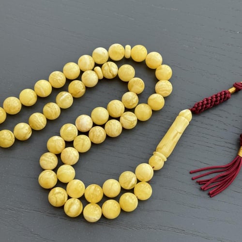 سبحة كهرمان طبيعي