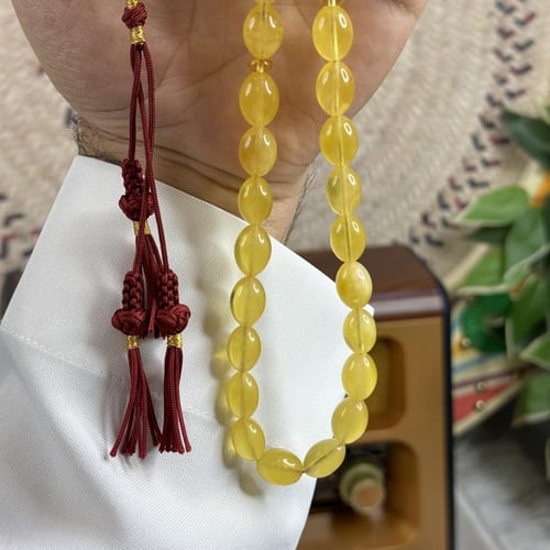 سبحة كهرمان طبيعي K001