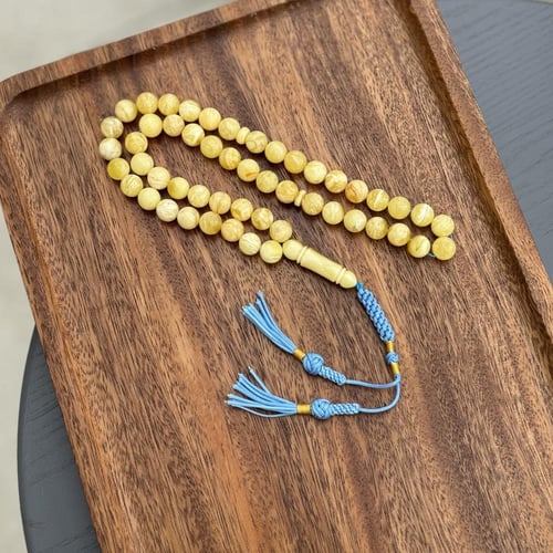 سبحة كهرمان طبيعي