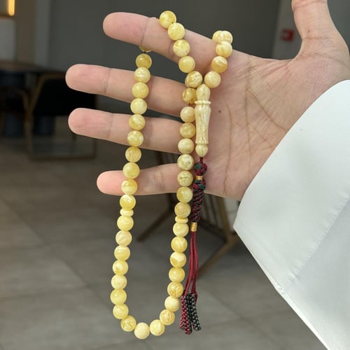 سبحة كهرمان طبيعي