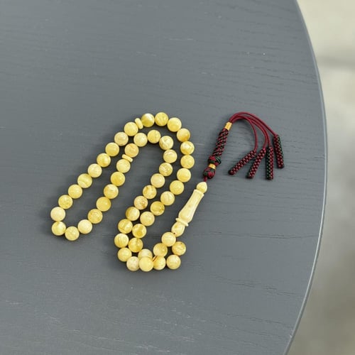 سبحة كهرمان طبيعي