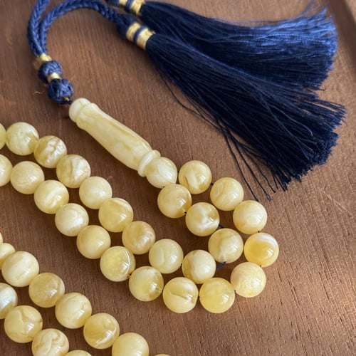 سبحة كهرمان اصفر