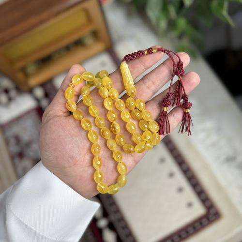 سبحة كهرمان طبيعي K001