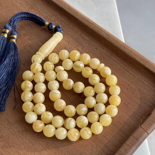 سبحة كهرمان اصفر