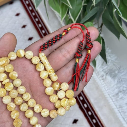 سبحة كهرمان طبيعي K003