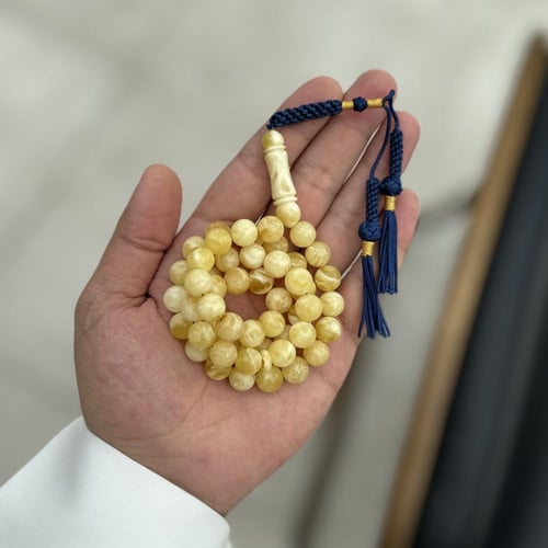 سبحة كهرمان طبيعي