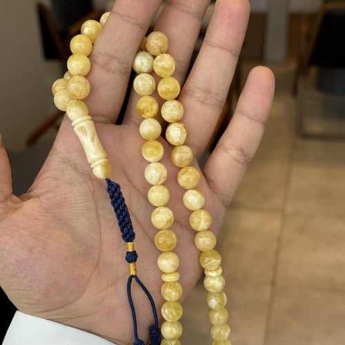 سبحة كهرمان طبيعي