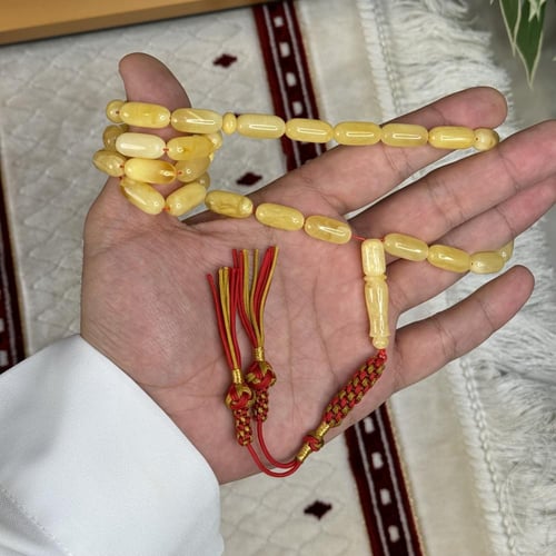 سبحة كهرمان طبيعي K002