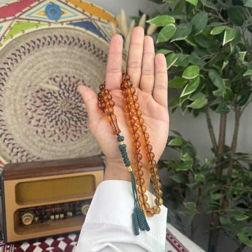 سبحة زعفرانية كركوشة Z056