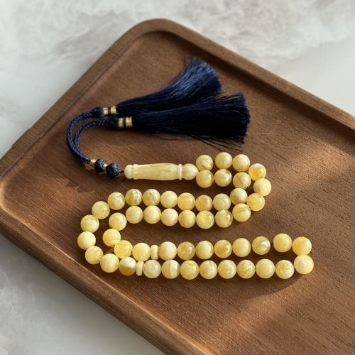 سبحة كهرمان اصفر