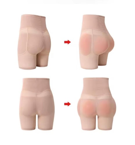 شورت سترتش ب 4 حشوات سيليكون