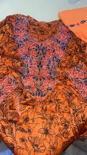 مخور حرير مع ربطات وشيله مقاس L