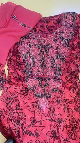 مخور حرير مع ربطات وشيله مقاس XL