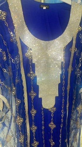 ثوب كندوره اماراتي مطرز كامل M