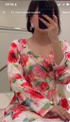 مخور جاهز حرير ملكي مع شيله مقاس L