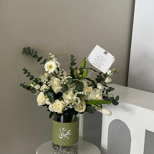 فازه ورد ورد ابيض