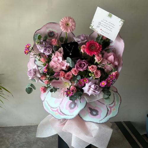 باقه الفراشه عرض تنسيق سلسال ذهب من اختيارك /Butte...