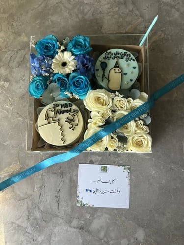 كيكتين لنش مع تنسيق بوكس اكريلك