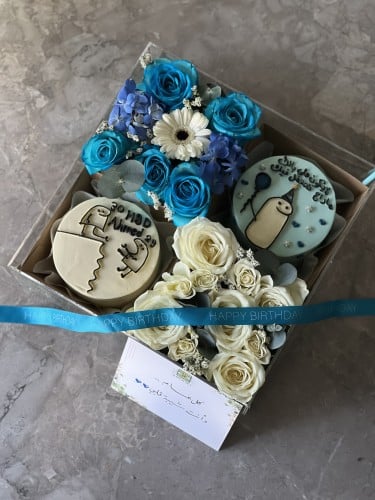 كيكتين لنش مع تنسيق بوكس اكريلك