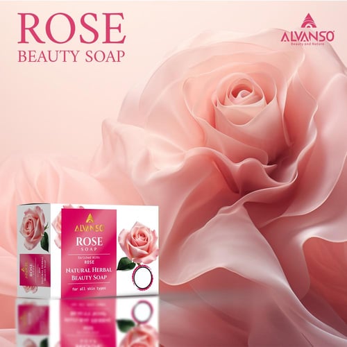 صابون الورد من ألفانسو ALVANSO ROSE SOAP 150ML