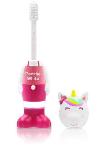 Pearlie White Kids Pop-up Toothbrush (Unicorn) فرش...