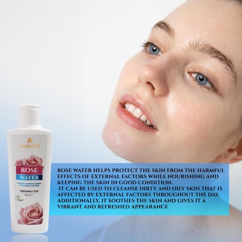 ماء الورد من ألفانسو ALVANSO Rose Water 200ml