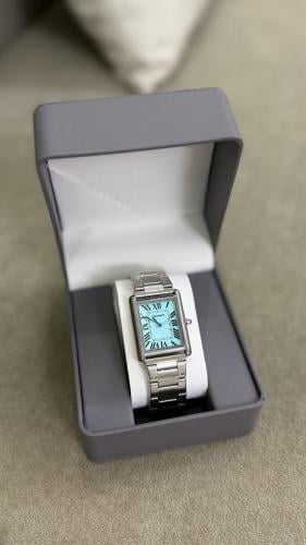 Cartier Tank watch - blue