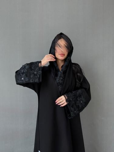 عباية أكمام تل ورود