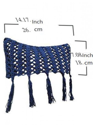 نصف غطاء وسادة كحلي