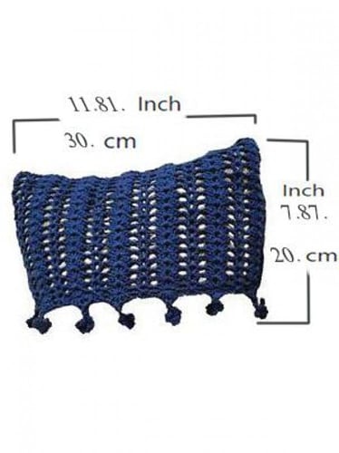 نصف غطاء وسادة كحلي