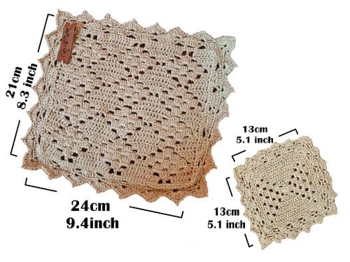 قاعدة اكواب (كوستر) ذهبي