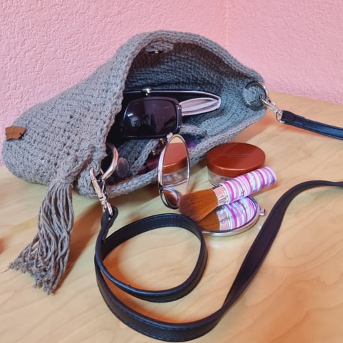 حقيبة يد رمادي