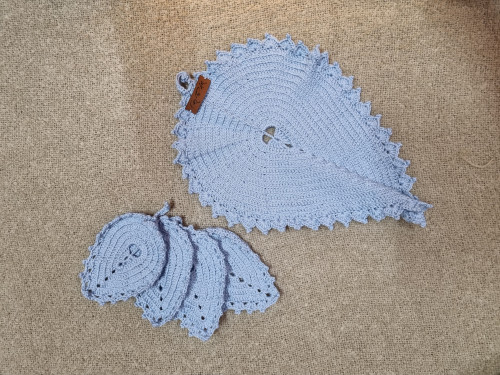 طقم قاعدة اكواب (كوستر )ازرق